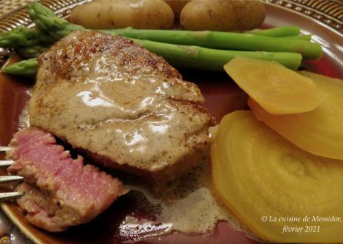 Médaillons de filet de boeuf, petite sauce au whisky + de Messidor | Photo de Messidor