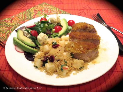 Médaillons de porc au cari - couscous aux pommes + de Messidor | Photo de Messidor