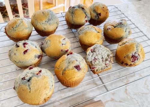 Muffins aux canneberges de Ail | Photo de Mireille