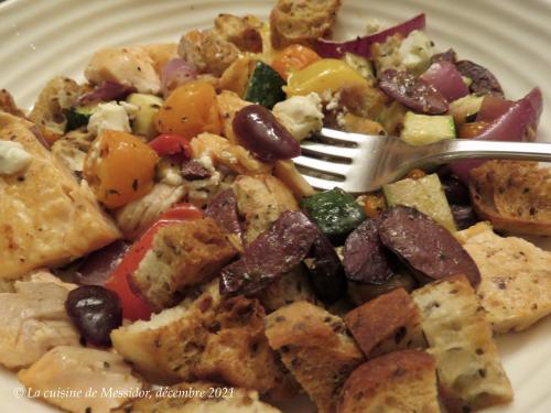 Panzanella à la truite et aux légumes grillés + de Messidor | Photo de Messidor