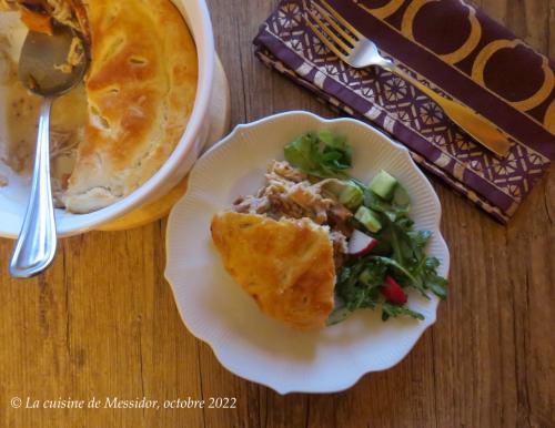 Pâté express vide-frigo aux restes de poulet + de Messidor | Photo de Messidor