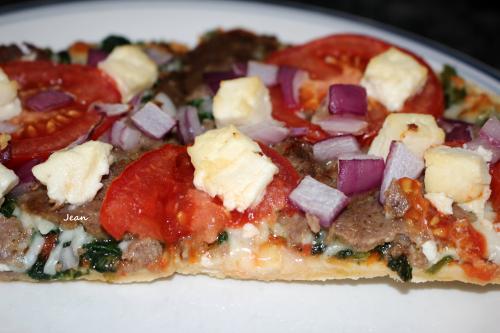 Pizza d'inspiration grec de Nell | Photo de Nell