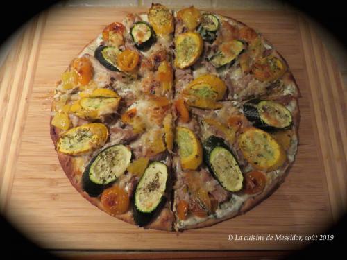 Pizza de canard confit aux légumes grillés + de Messidor | Photo de Messidor