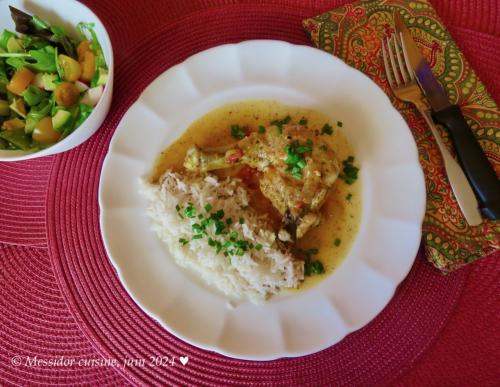 Poulet à la coriandre et au lait de coco, façon indienne + de Messidor | Photo de Messidor