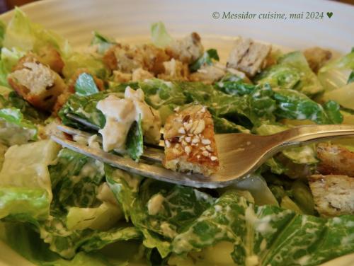 Salade de poulet, façon césar allégée + de Messidor | Photo de Messidor