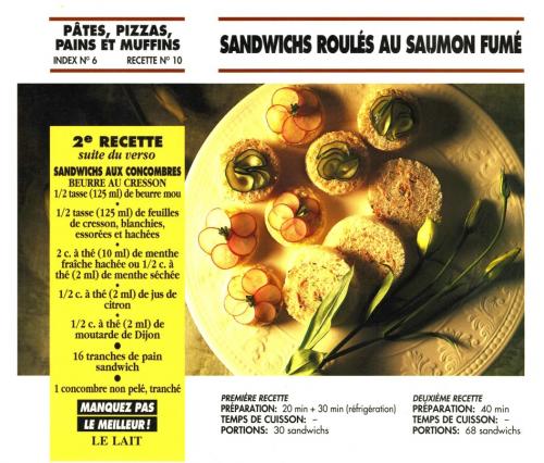 Sandwichs roulés au saumon fumé de Bon Appétit | Photo de PassionRecettes