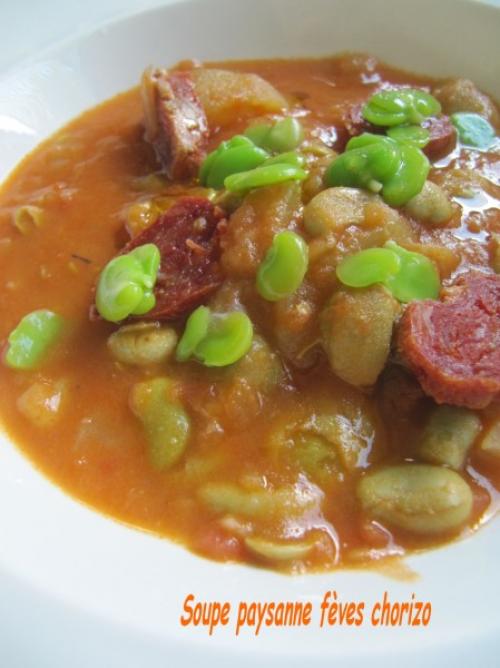 Soupe paysanne, fèves, chorizo de Amiel | Photo de Amyel 2283