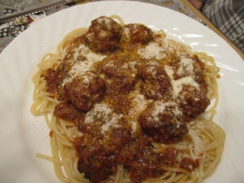 Spaghetti aux boulettes de viande à la mijoteuse de Corralou | Photo de Corralou