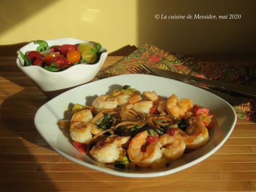 Spaghetti aux crevettes à l'italienne + de Messidor | Photo de Messidor