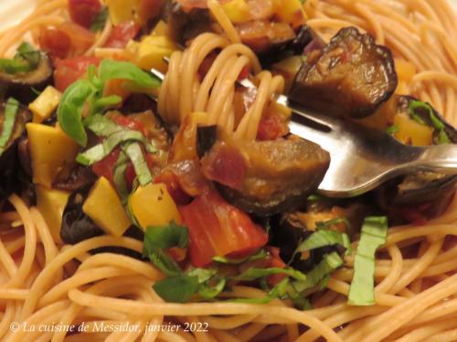 Spaghetti express aux légumes grillés + de Messidor | Photo de Messidor