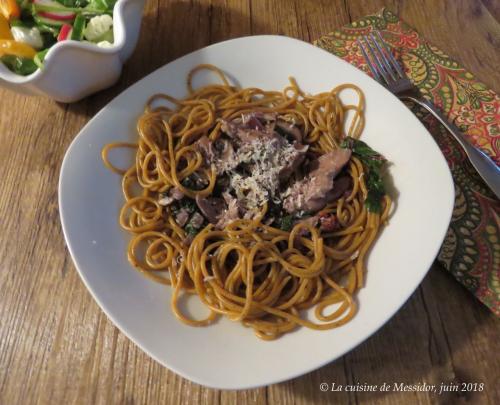 Spaghettis au canard confit + de Messidor | Photo de Messidor