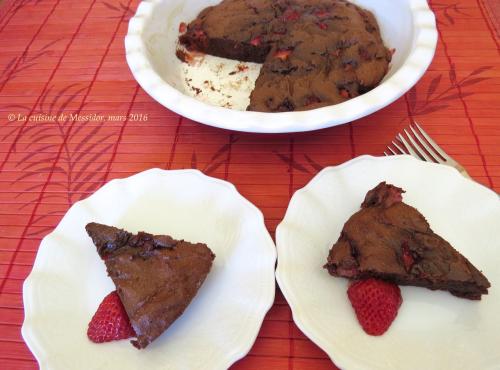 Tarte paresseuse aux fraises et au chocolat de Messidor | Photo de Messidor