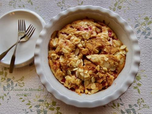 Tarte paresseuse, framboises et chocolat blanc + de Messidor | Photo de Messidor