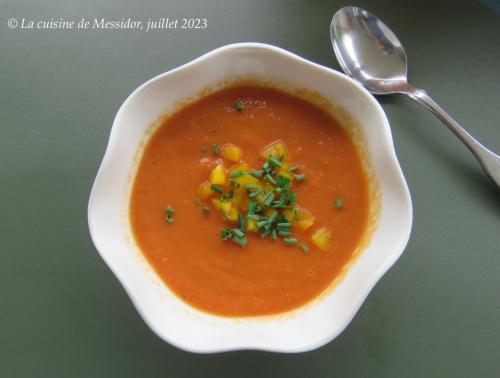 V 41- tartines au poulet cuit + gaspacho au cantaloup de Messidor | Photo de Messidor