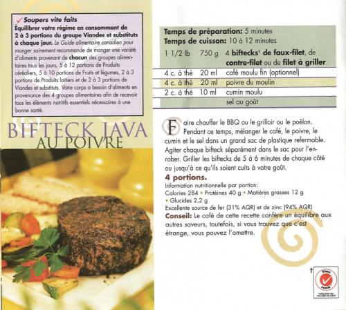 Bifteck java au poivre de Beefinfo.org | Photo de PassionRecettes