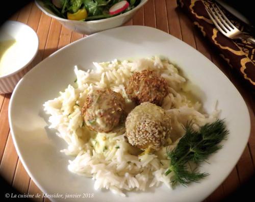 Boulettes de poisson, sauce crémeuse aux deux citrons de Messidor | Photo de Messidor