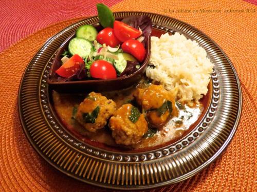 Boulettes de veau à l'indienne, version deux de Messidor | Photo de Messidor