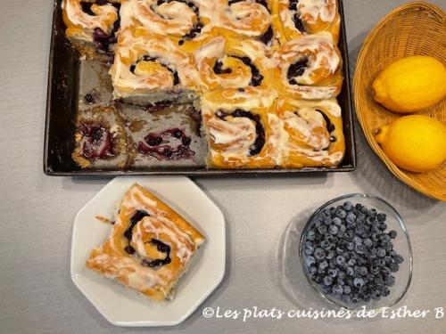 Brioches sucrées aux bleuets et citron de Estherb | Photo de Estherb