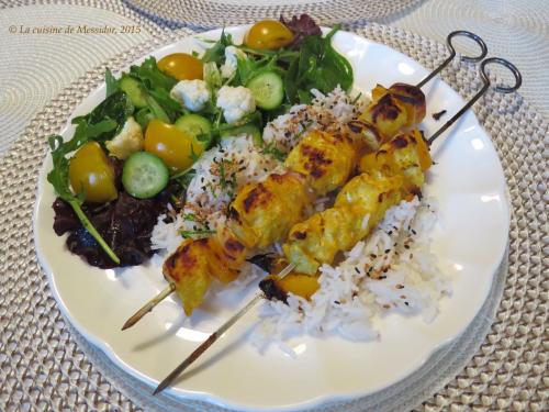 Brochettes de poulet tandoori de Messidor | Photo de Messidor