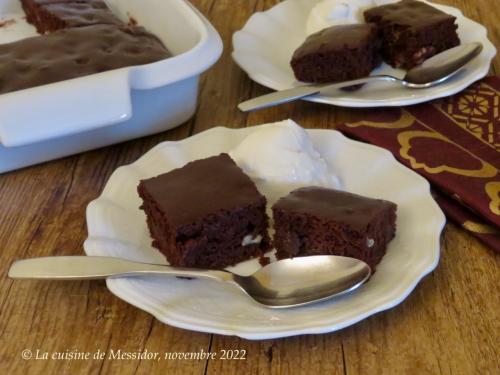 Brownies légers et faciles, sauce au cacao + de Messidor | Photo de Messidor