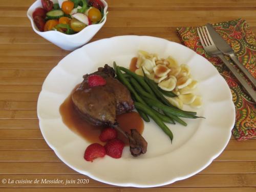 Canard braisé au vin rouge de Messidor | Photo de Messidor