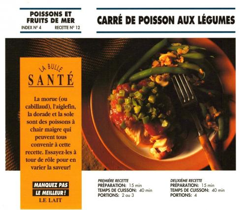 Carré de poisson aux légumes de Bon Appétit | Photo de PassionRecettes