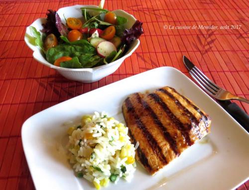 Escalopes de dindon bbq, riz au maïs + de Messidor | Photo de Messidor