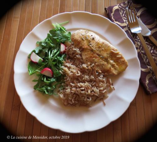 Escalopes de poulet bbq, vinaigrette au citron + de Messidor | Photo de Messidor