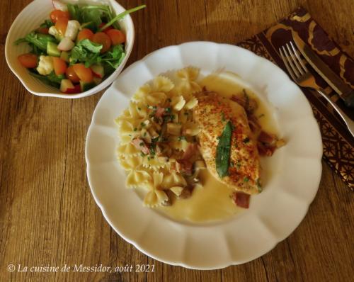 Escalopes de poulet poêlées, sauce à l'italienne + de Messidor | Photo de Messidor