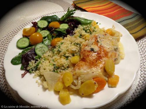 Escalopes de poulet, sauce crémeuse au cambozola de Messidor | Photo de Messidor