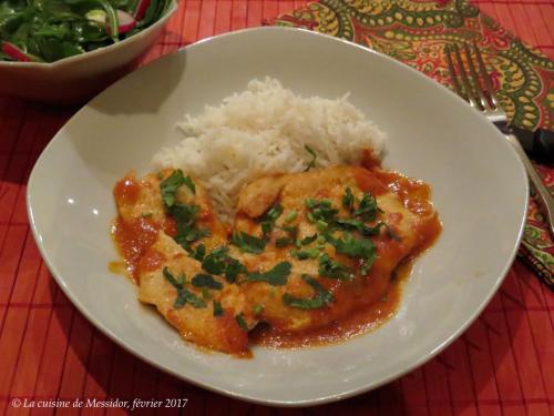 Escalopes de poulet, sauce express à la pâte de cari de Messidor | Photo de Messidor