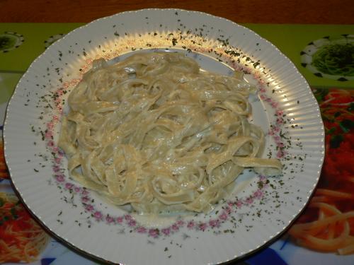 Fettucine alfredo de mon cours de cuisine de Baddy | Photo de Baddy