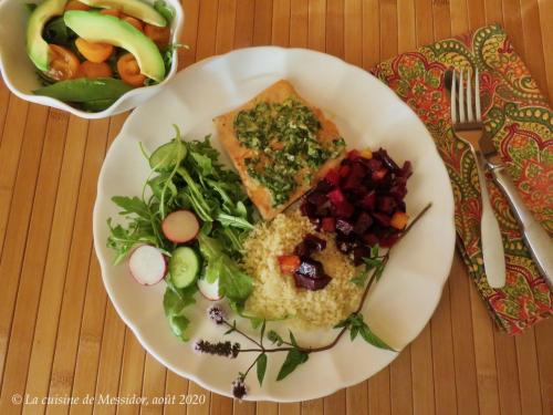 Filets de truite au pesto de menthe de Messidor | Photo de Messidor