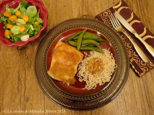 Filets de truite minute, sauce érable, tamari et dijon de Messidor | Photo de Messidor