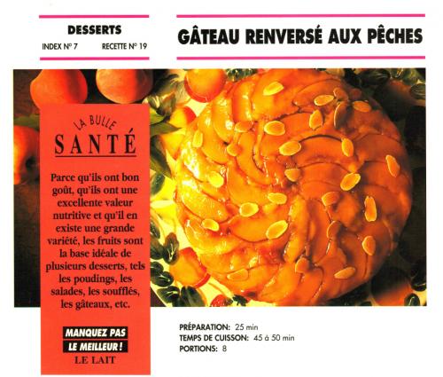 Gâteau renversé aux pêches de Bon Appétit | Photo de PassionRecettes