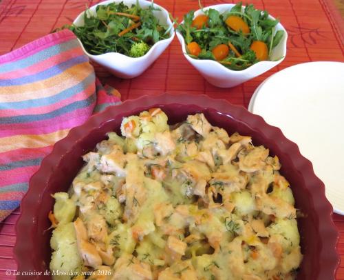 Gratin de chou-fleur aux deux saumons de Messidor | Photo de Messidor