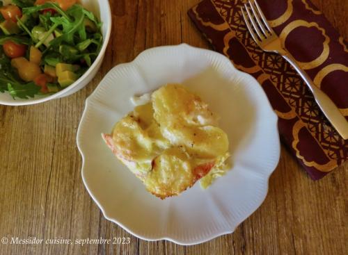 Gratin de pommes de terre, poireau et goberge + de Messidor | Photo de Messidor