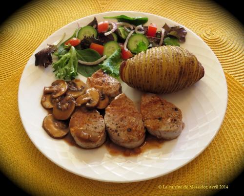 Médaillons de porc, sauce champignons et porto de Messidor | Photo de Messidor