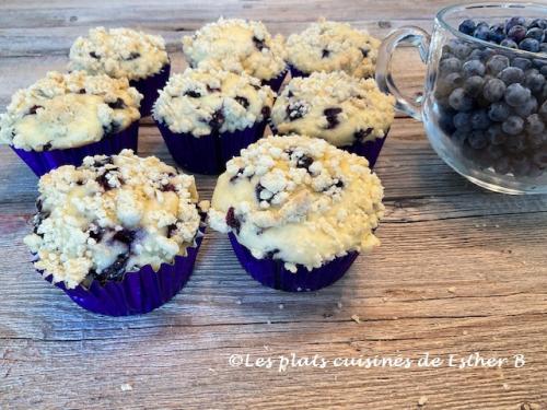 Muffins à la tarte aux bleuets de Estherb | Photo de Estherb