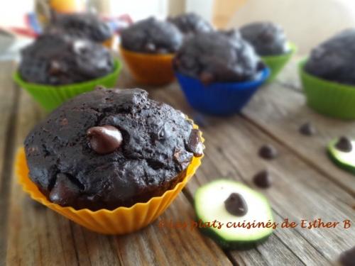 Muffins au chocolat et aux courgettes de Esther B | Photo de Estherb