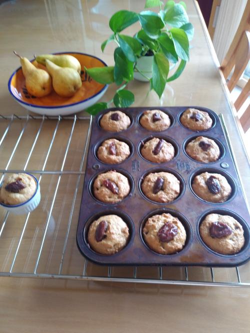 Muffins au germe de blé, dattes et noix de Marilouise | Photo de Marilouise