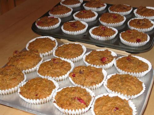 Muffins au son, citron, canneberges et raisins de Beaubarbu | Photo de Beaubarbu