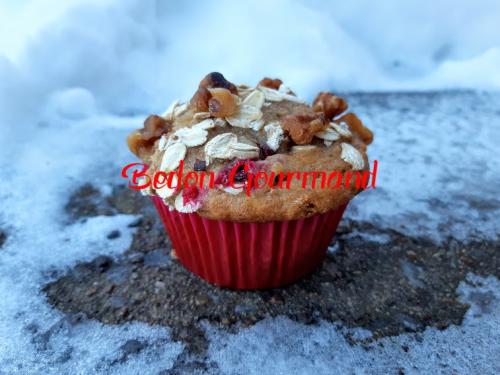 Muffins aux bananes et canneberges de Bedon Gourmand | Photo de Bedon gourmand