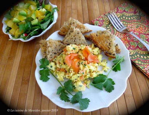 Oeufs brouillés au saumon fumé + de Messidor | Photo de Messidor