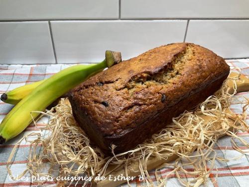 Pain aux bananes et sucre d'érable avec pépites de chocolat de Estherb | Photo de Estherb