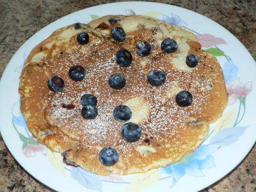 Pancakes aux bleuets de nathalie de Baddy | Photo de Baddy