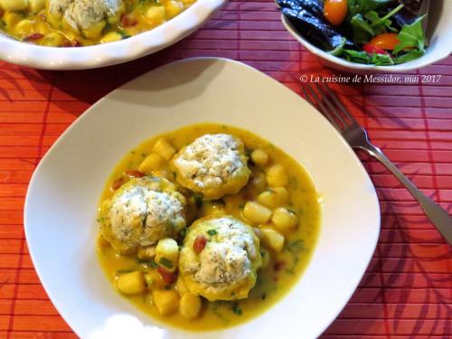 Petits pétoncles aux boulettes de pâte + de Messidor | Photo de Messidor