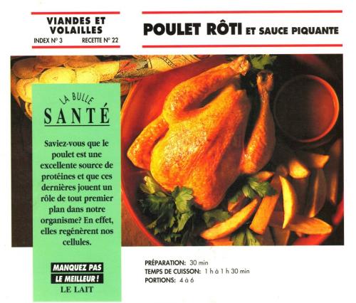 Poulet rôti et sauce piquante de Bon Appétit | Photo de PassionRecettes