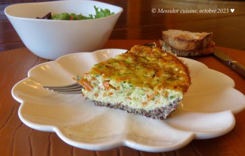 Quiche aux légumes, croûte de quinoa + de Messidor | Photo de Messidor