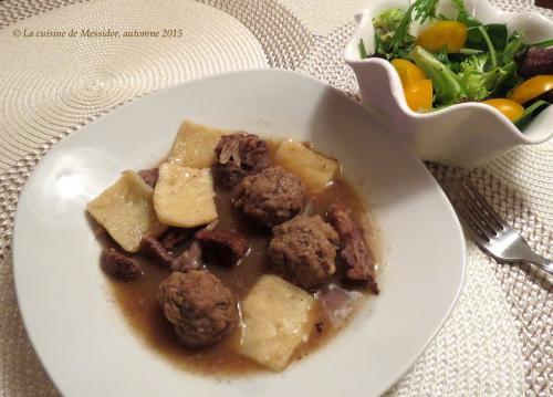 Ragoût de pattes, de boulettes et de pâtes fraîches de Messidor | Photo de Messidor